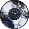 Marble Duo Väggklocka 48 cm Silver/Vit