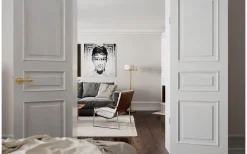 Marcel Golvlampa 150cm Mässing/Vit