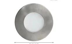 Infällda Spotlights Utomhus<Eglo Margo Infälld Takspotlight Outdoor GU10 LED 3000K 4,5W Rostfritt Stål IP65