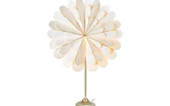 Marigold Julstjärna på Fot 68cm Vit/Mässing
