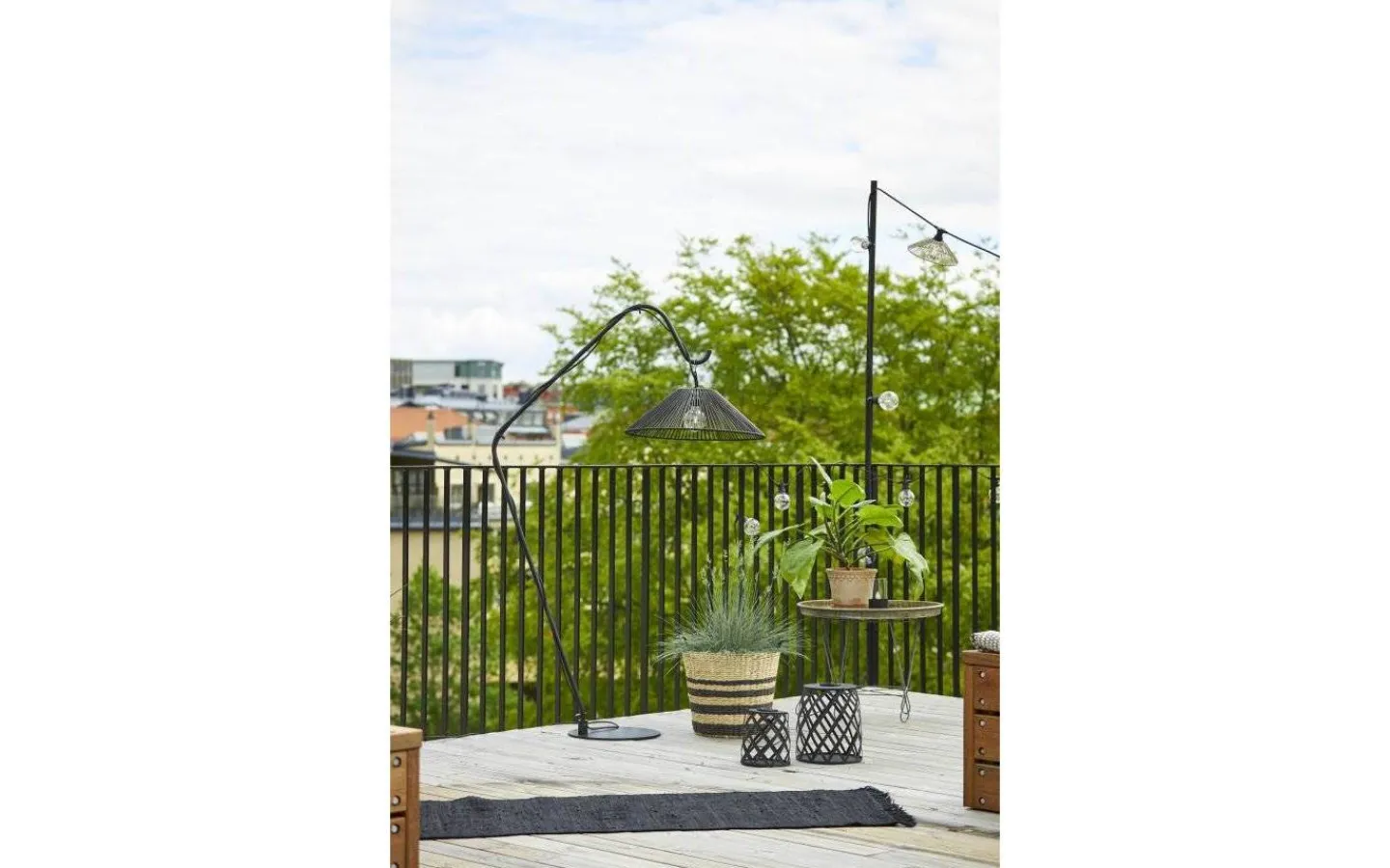 Golvlampor Utomhus<Star Trading Mark Golvstativ 176cm Svart