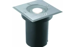 Malmbergs Markspotlight Haninge 2 Kvadrat, GU10 Rostfritt stål* Markbelysning