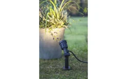 Star Trading Markspotlight LED 385lm 3000K 230V Svart IP65* Markbelysning