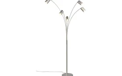 Golvlampor|Golvläslampor<Trio Lighting Marley Golvlampa 5-delad GU10 borstad stål