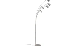 Golvlampor|Golvläslampor<Trio Lighting Marley Golvlampa 5-delad GU10 borstad stål