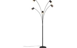 Golvlampor|Golvläslampor<Trio Lighting Marley Golvlampa 5-delad GU10 mattsvart