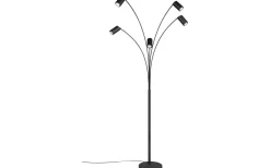 Golvlampor|Golvläslampor<Trio Lighting Marley Golvlampa 5-delad GU10 mattsvart