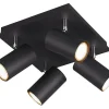 Trio Lighting Marley Spotlight 4-delad GU10 mattsvart* Takspot Med Minst 4 Lampor