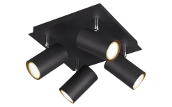 Trio Lighting Marley Spotlight 4-delad GU10 mattsvart* Takspot Med Minst 4 Lampor