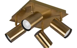 Takspot Med Minst 4 Lampor<Trio Lighting Marley Spotlight 4-delad GU10 antikmässing