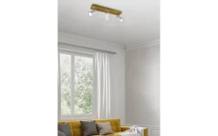 Avlånga Takspotlights|Takspot Med 3 Lampor<Trio Lighting Marley Spotlight 3-delad GU10 matt vit/trä