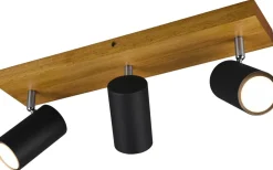 Marley Spotlight 3-delad GU10 matt svart/trä