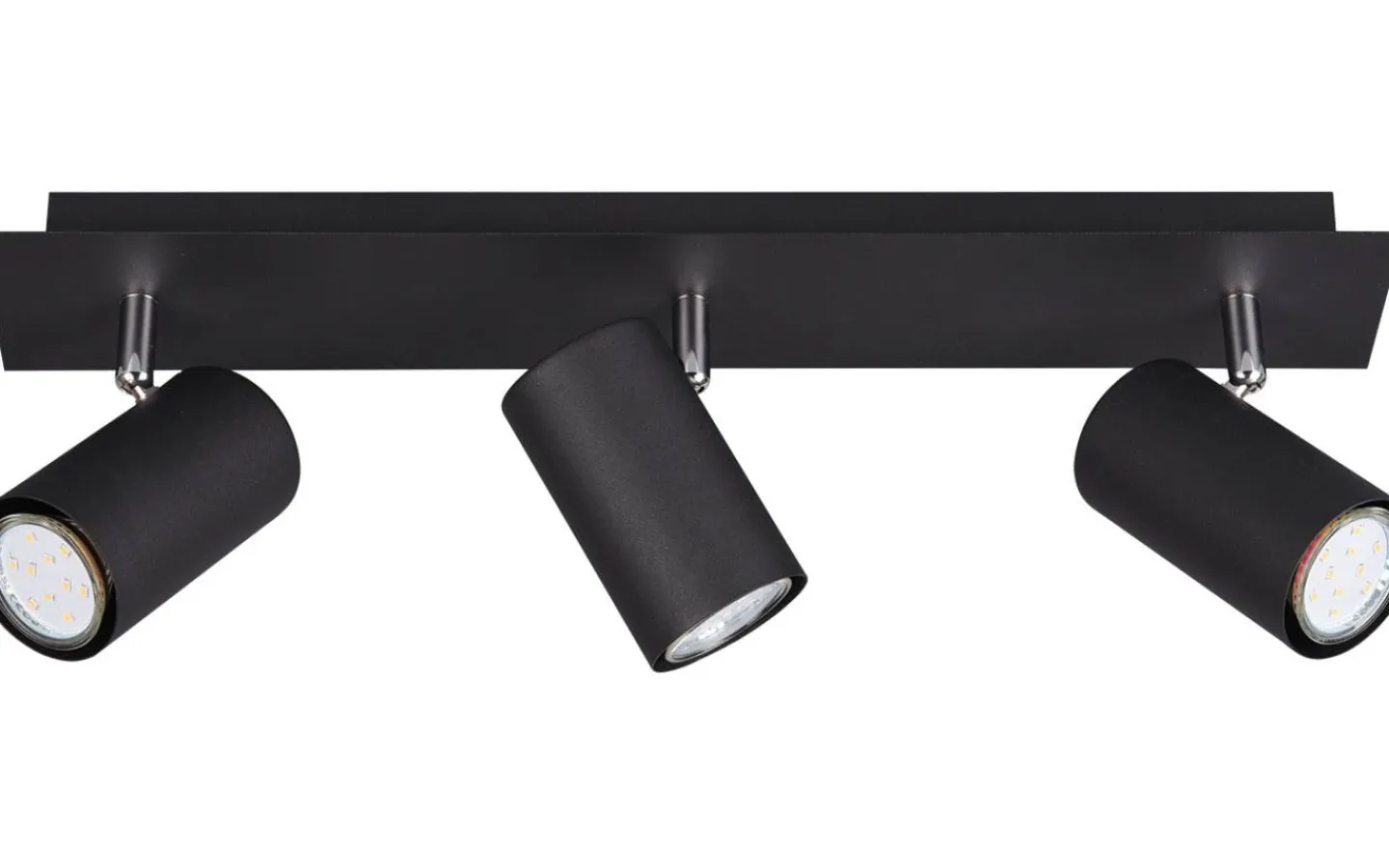 Trio Lighting Marley Spotlight 3-delad GU10 mattsvart* Avlånga Takspotlights|Takspot Med 3 Lampor