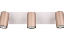 Trio Lighting Marley Spotlight 3-delat GU10 kaffebrun/mattvit* Avlånga Takspotlights|Takspot Med 3 Lampor