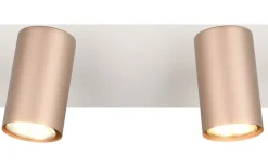 Trio Lighting Marley Spotlight 2-delat GU10 kaffebrun/mattvit* Takspot Med 2 Lampor