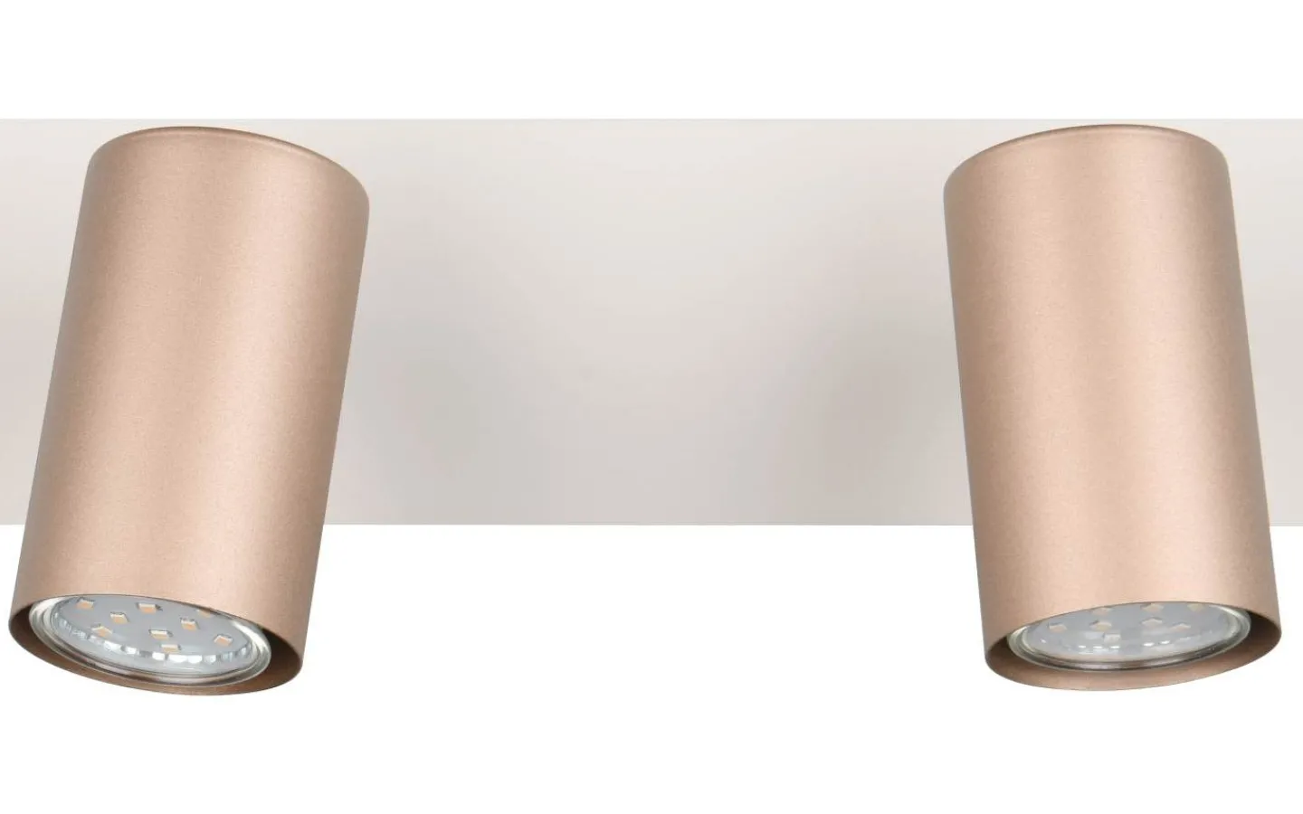 Trio Lighting Marley Spotlight 2-delat GU10 kaffebrun/mattvit* Takspot Med 2 Lampor