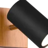 Läslampor<Trio Lighting Marley Spotlight GU10 matt svart/trä