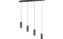 Avlånga Taklampor<Trio Lighting Marley Takpendel 4-delat 75cm GU10 mattsvart