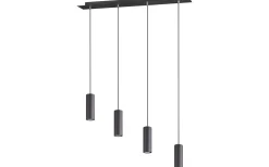 Avlånga Taklampor<Trio Lighting Marley Takpendel 4-delat 75cm GU10 mattsvart