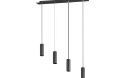 Avlånga Taklampor<Trio Lighting Marley Takpendel 4-delat 75cm GU10 mattsvart