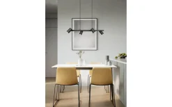 Marley Takpendel 4-delat 80cm GU10 mattsvart