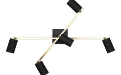 Trio Lighting Marley Takspotlight 5-delad GU10 svart/guld* Takspot Med Minst 4 Lampor