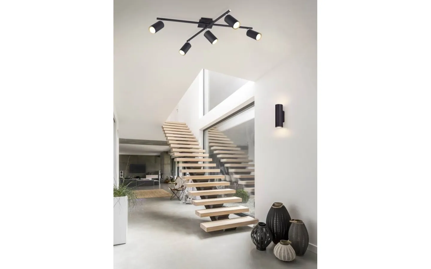 Takspot Med Minst 4 Lampor<Trio Lighting Marley Takspotlight 5-delad GU10 mattsvart