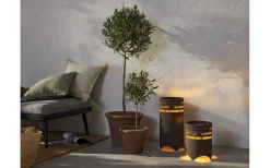 Solcellslampor Dekoration|Visa Alla Solcellslampor<Star Trading Marron Solcellsdriven Golvlampa 25cm Brun