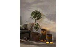 Solcellslampor Dekoration|Visa Alla Solcellslampor<Star Trading Marron Solcellsdriven Golvlampa 25cm Brun