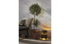 Solcellslampor Dekoration|Visa Alla Solcellslampor<Star Trading Marron Solcellsdriven Golvlampa 25cm Brun