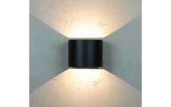 Mars Vägglampa Justerbar LED 2989K 6W Upp/Nedljus Svart IP54