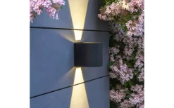 Mars Vägglampa Justerbar LED 2989K 6W Upp/Nedljus Svart IP54