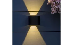 Mars Vägglampa Justerbar LED 2989K 6W Upp/Nedljus Svart IP54