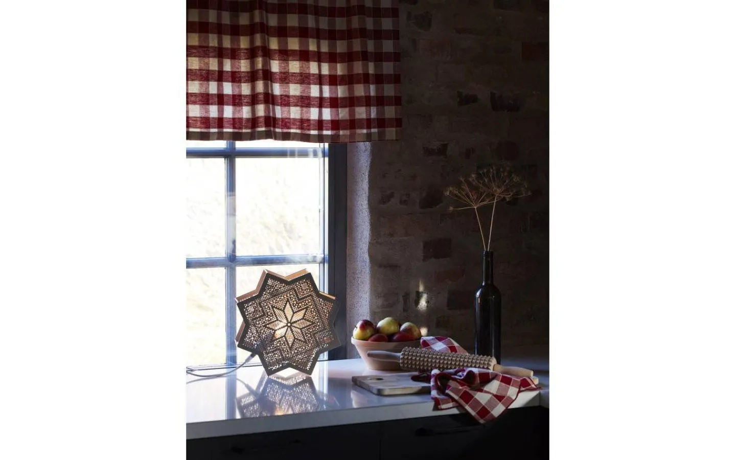 Svanefors Mary Servett Röd 45x45cm* Servetter & Servettringar|Inredning Jul