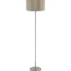 Eglo Maserlo Golvlampa 151cm Nickel/Taupe* Golvlampor