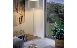 Eglo Maserlo Golvlampa 151cm Nickel/Taupe* Golvlampor