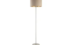 Eglo Maserlo Golvlampa 151cm Nickel/Taupe* Golvlampor