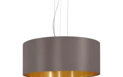 Stora Taklampor Ø50-69 Cm<Eglo Maserlo Taklampa 53cm Cappuccino/Guld