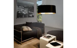 Eglo Maserlo Taklampa 53cm Svart/Guld* Stora Taklampor Ø50-69 Cm