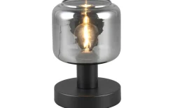 Bordslampor<Trio Lighting Mataro Bordslampa E14 matt svart/rökfärgad