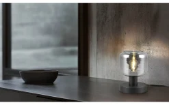 Bordslampor<Trio Lighting Mataro Bordslampa E14 matt svart/rökfärgad