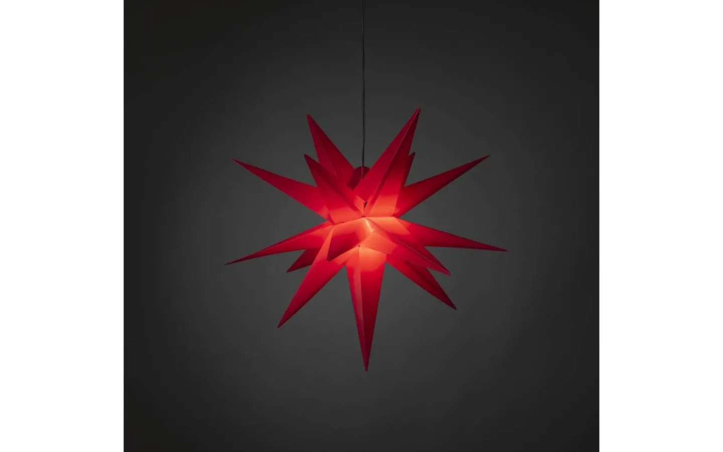 Julstjärnor Med Sladd|Julpynt Utomhus<Konstsmide Matrix Julstjärna 3D 60cm Röd IP44