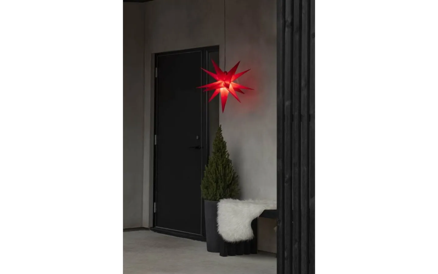 Julstjärnor Med Sladd|Julpynt Utomhus<Konstsmide Matrix Julstjärna 3D 60cm Röd IP44