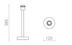 Maui Lampfot 39cm Trä