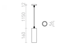 Mavro Takpendel Guld LED 12W 3000K