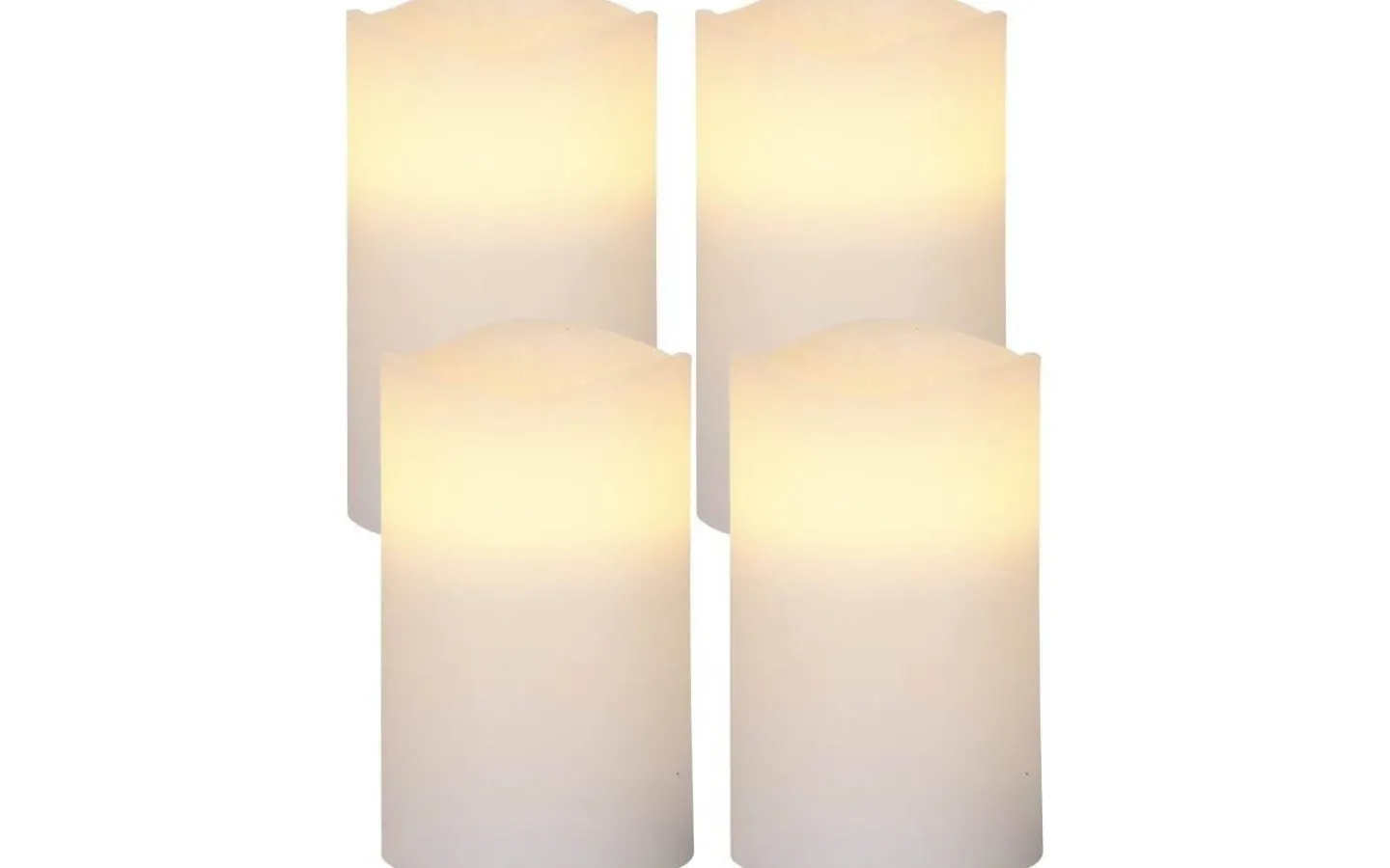 Blockljus Inomhus|Blockljus Inomhus<Star Trading May Batteridrivna Blockljus 12,5cm 4-Pack Vit