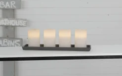 Blockljus Inomhus|Blockljus Inomhus<Star Trading May Batteridrivna Blockljus 12,5cm 4-Pack Vit