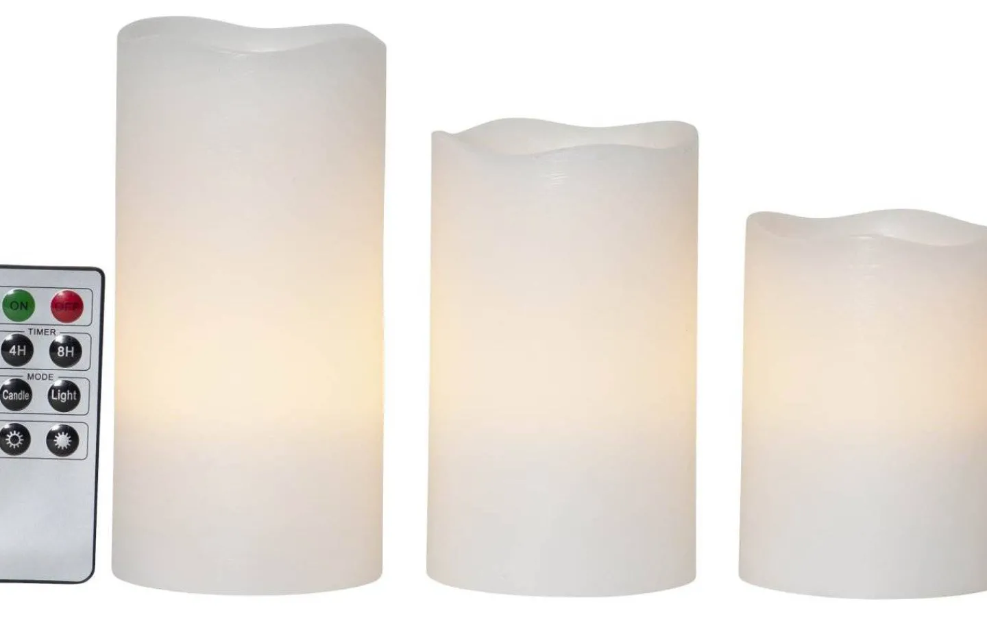 Blockljus Inomhus|Blockljus Inomhus<Star Trading May Batteridrivna Blockljus m. Fjärrkontroll 3-pack Vit