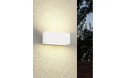 Trio Lighting Mayenne Vägglampa 2xE14 matt vit IP44* Vägglampor Utomhus