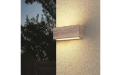 Mayenne Vägglampa 2xE14 trä IP44